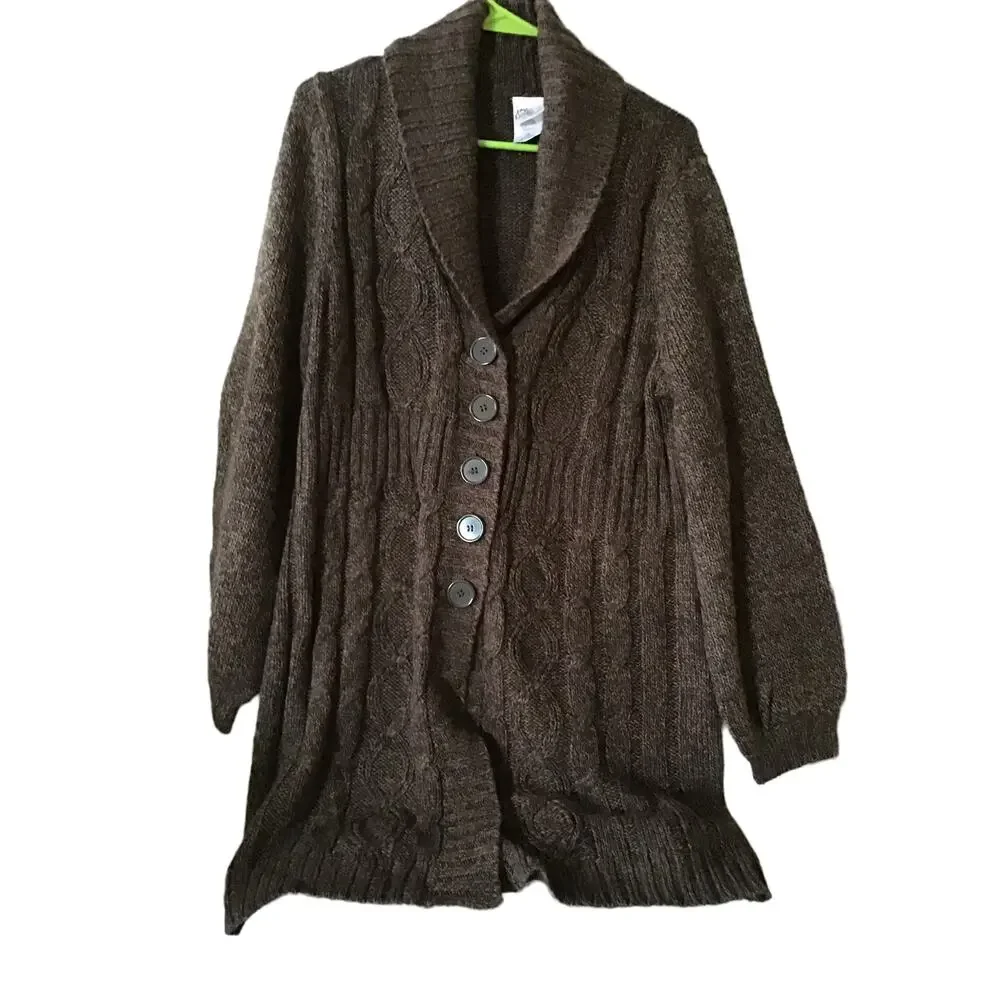 JMS Just My Size Women’s Sweater Jacket Size 16 (1X)